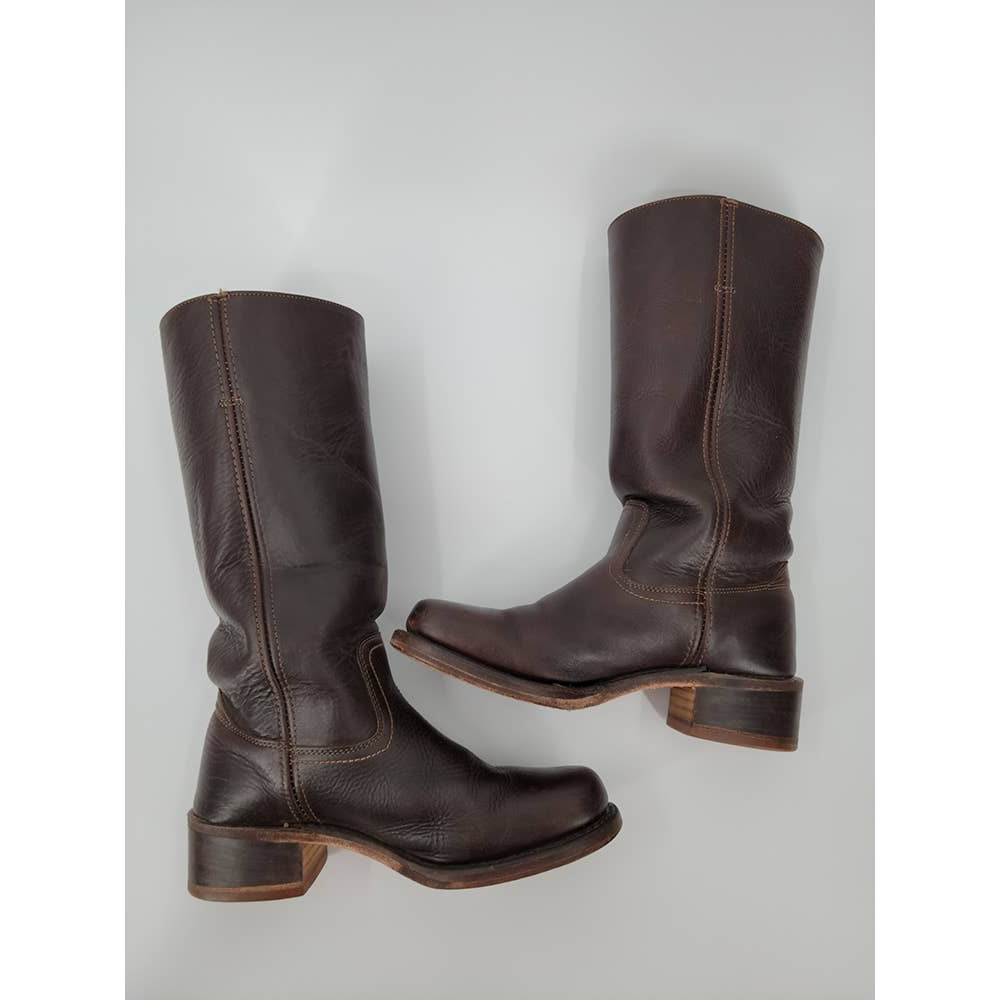 Women's Frye Campus 14L Boots Knee-High Leather 9 - Picture 7 of 10